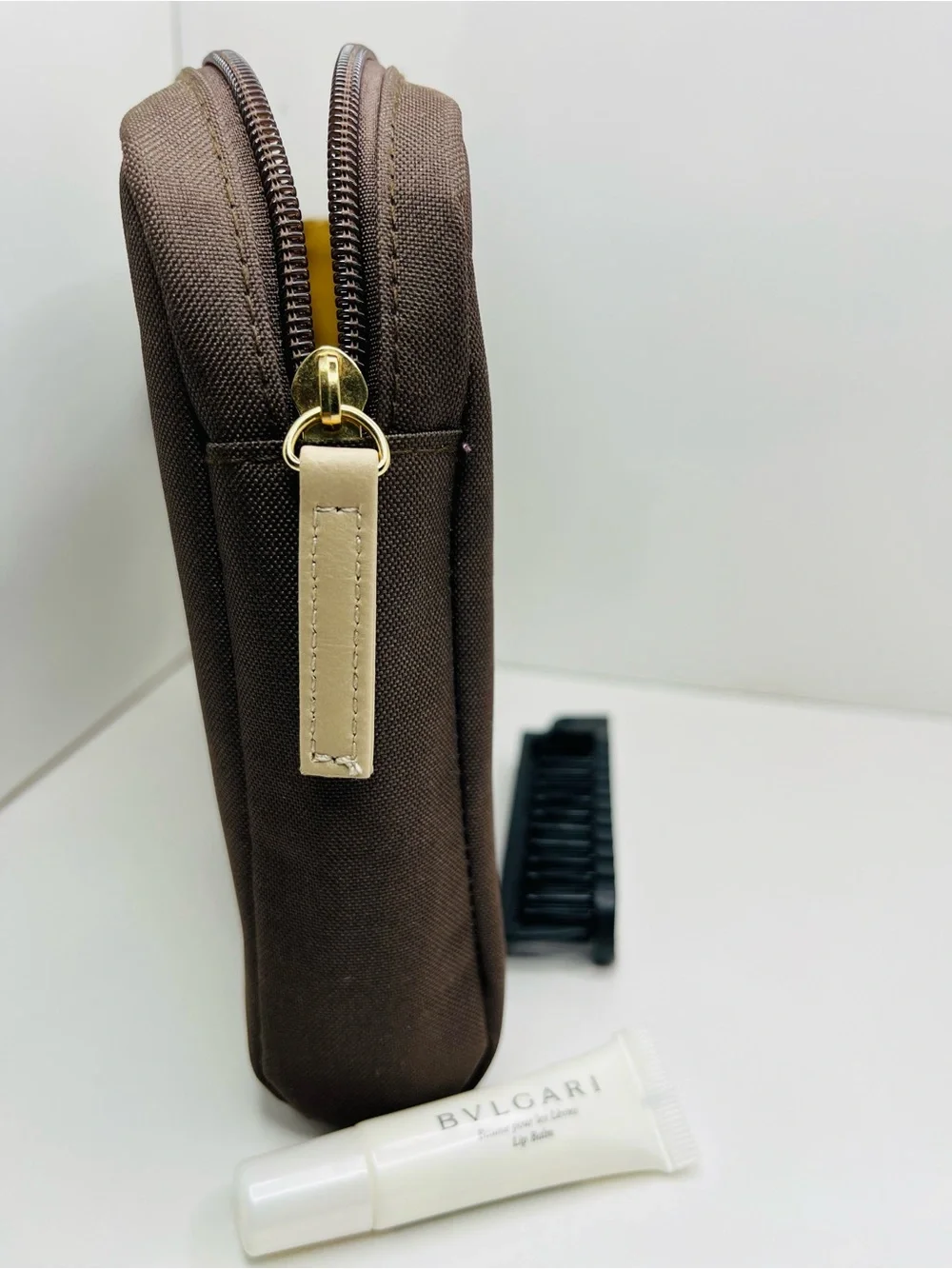 BVLGARI Parfums Emirates Airline Men Business Class Travel Amenity Bag Kit Pouch